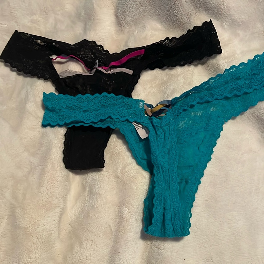 Two Victoria Secret Lace Panties